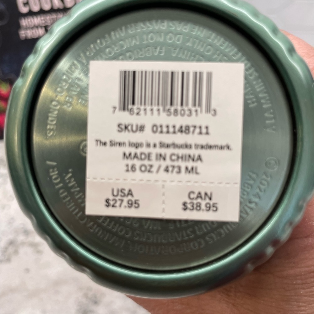 Starbucks 2024 Spring Easter SS Curved Hot Tumbler Seafoam Green. NWT. Classy - Picture 9 of 10